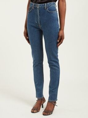The Row Mid-Blue High-Rise Slim Jeans